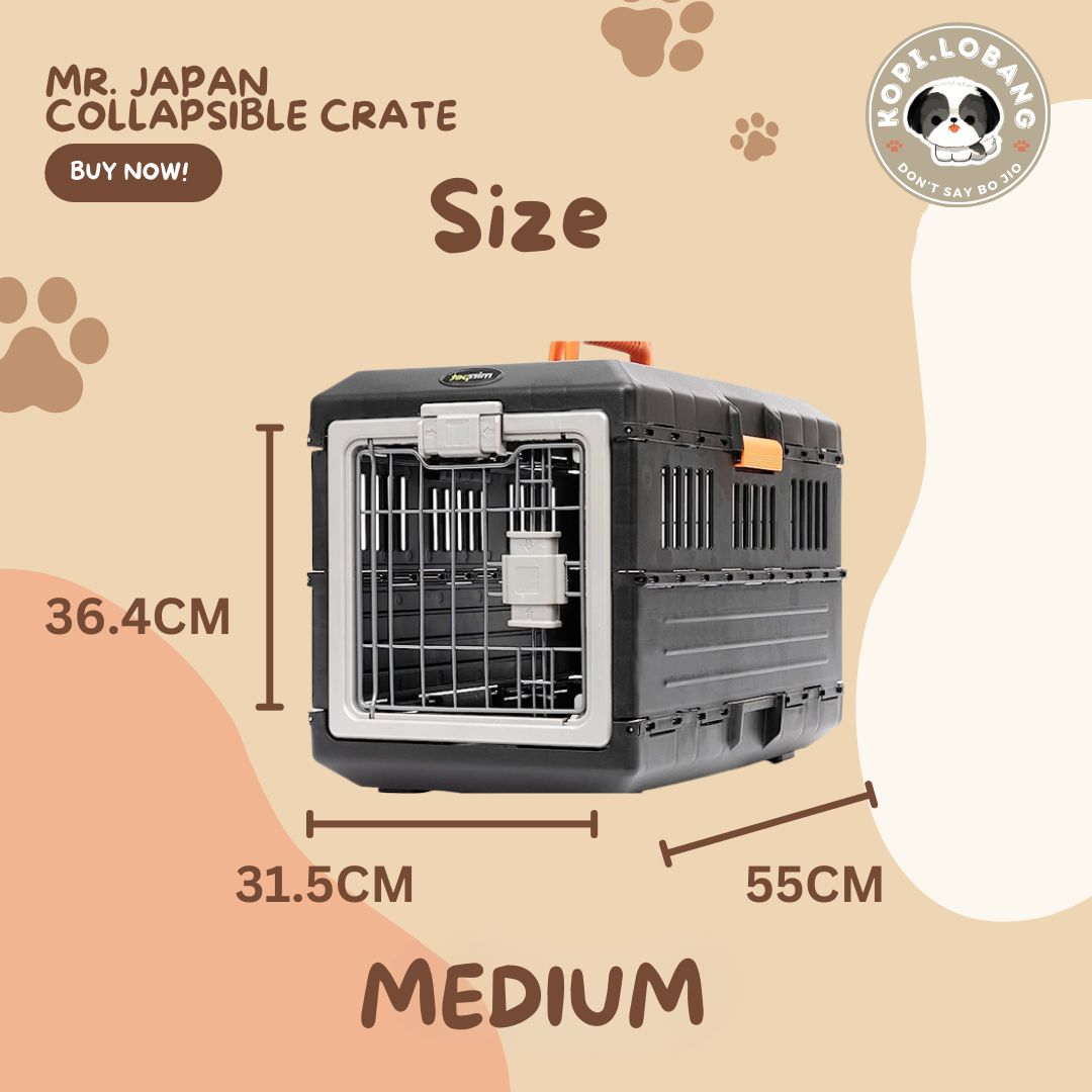 ✅[SG] MR. JAPAN COLLAPSIBLE CRATE FOR DOG AND CAT★ Crate Training ★ FREE Enrichment Tips & Ideas e-Guide Worth $7 ★ Enrichment ★ SG Stock ★ Kopi Lobang