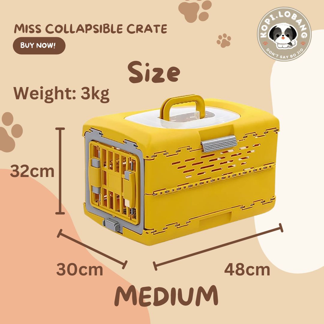 ✅[SG] MISS COLLAPSIBLE CRATE ★ Crate Training ★ FREE Enrichment Tips & Ideas e-Guide Worth $7★ Enrichment ★ SG Stock ★ Kopi Lobang