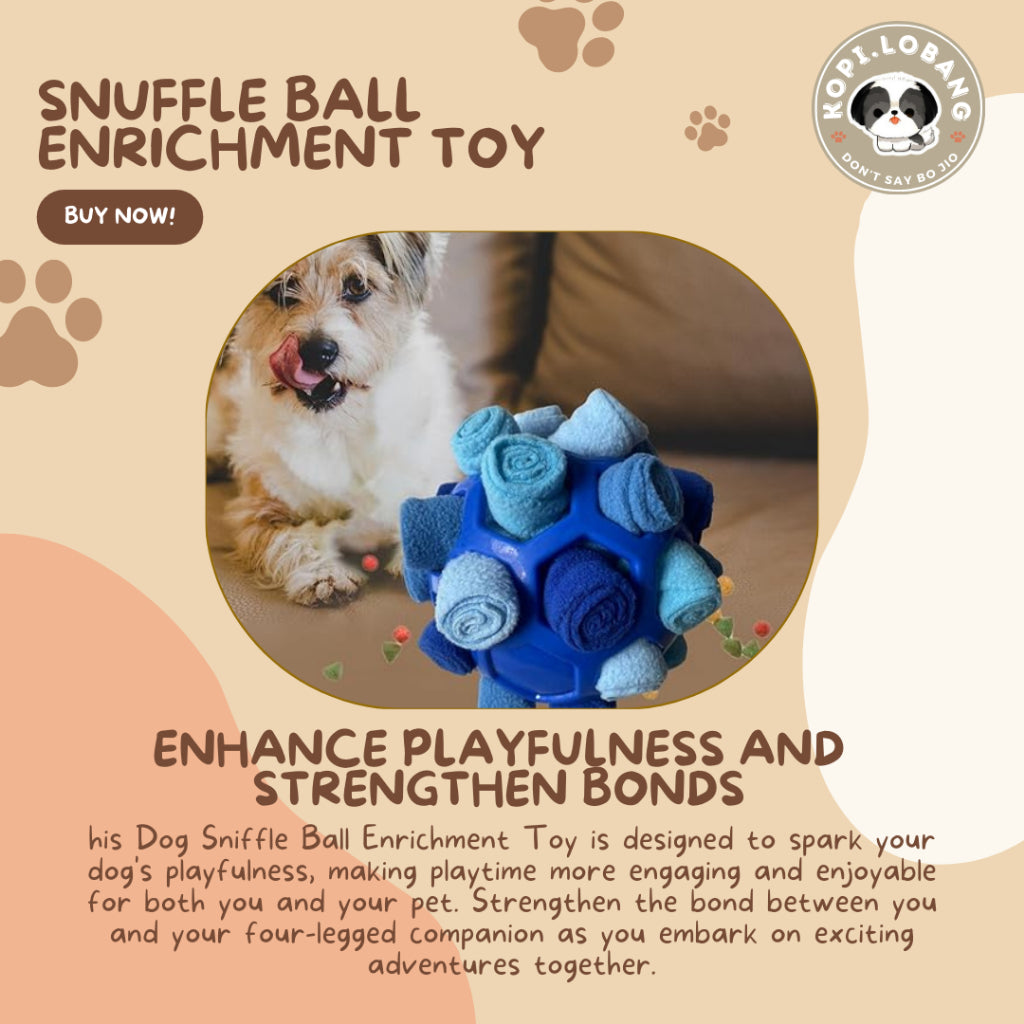 ✅[SG] DOG SNUFFLE BALL ENRICHMENT TOY ★ FREE Recall Training e-Guide Worth $7 ★ For Do