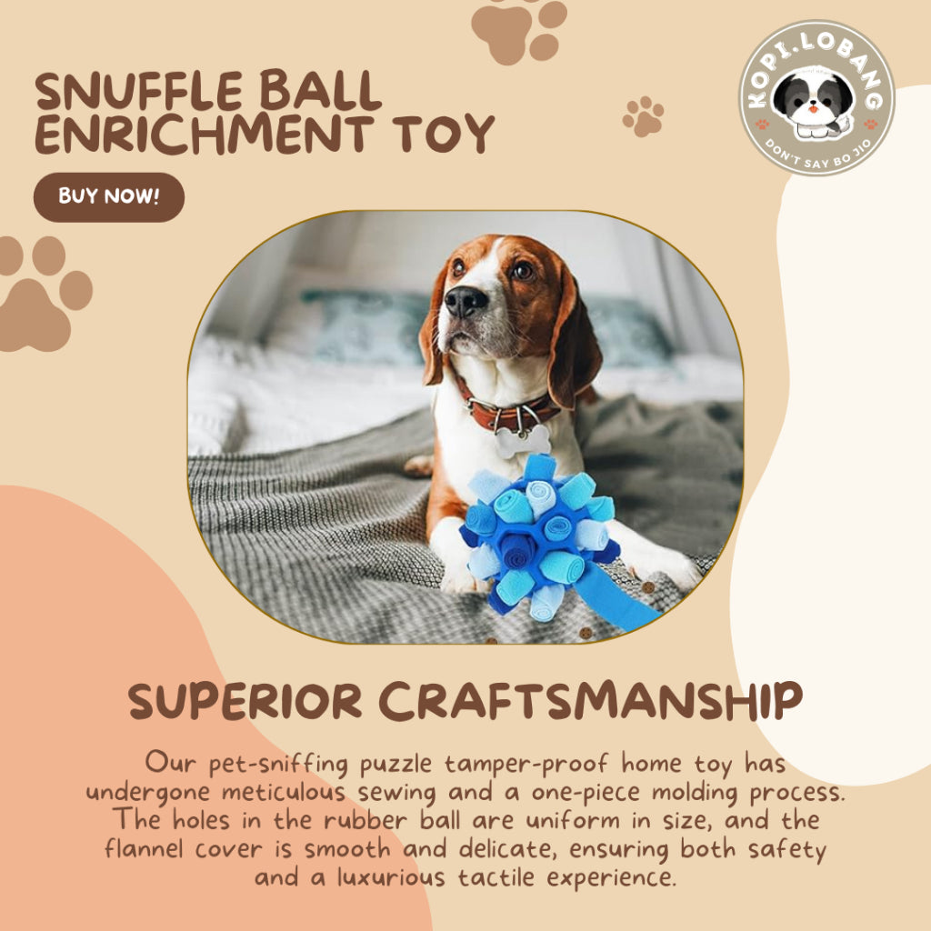 ✅[SG] DOG SNUFFLE BALL ENRICHMENT TOY ★ FREE Recall Training e-Guide Worth $7 ★ For Do