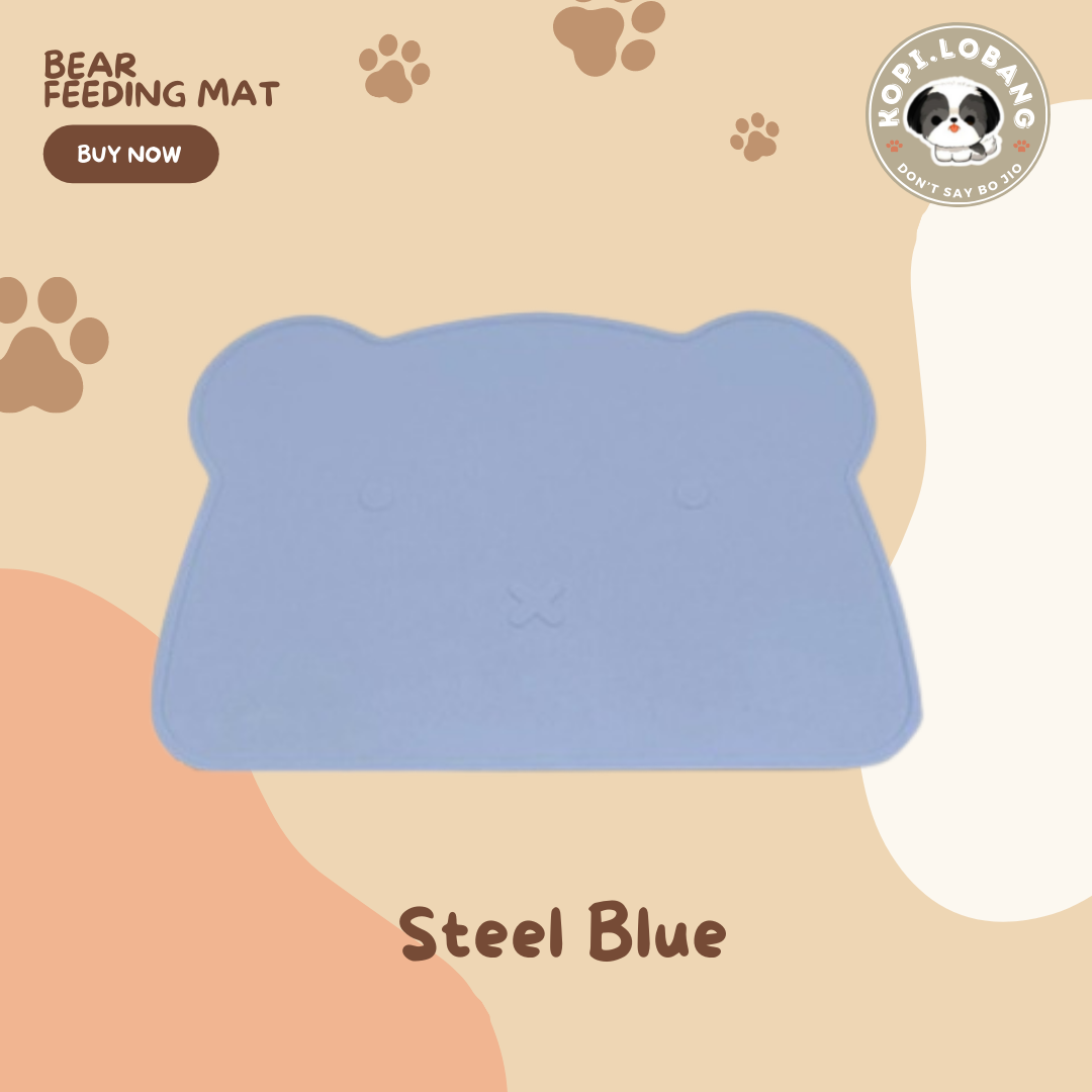 ✅[SG] BEAR PET FEEDING MAT FOR DOGS AND CATS★ FREE Enrichment Tips & Ideas e-Guide Worth $7 ★ Clean & No More Mess  ★ SG Stock ★ Kopi Lobang ★ For Dog Cat ★ Perfect for Gift