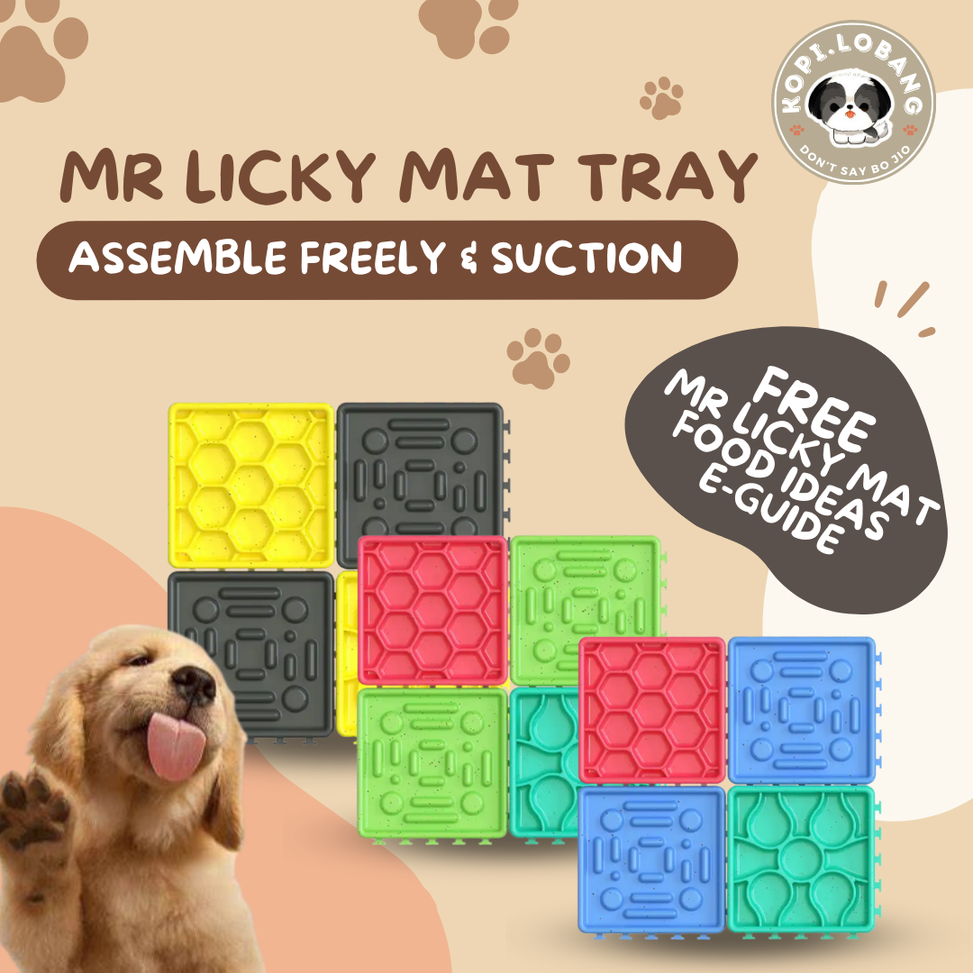 ✅[SG] MR LICK PAD TRAY SLOW FEEDER FOR DOGS AND CATS★ Behavior Modification Training ★ FREE Mr Licky Mat Food Ideas e-Guide Worth $7 ★ SG Stock ★ Kopi Lobang ★ Perfect for Gift