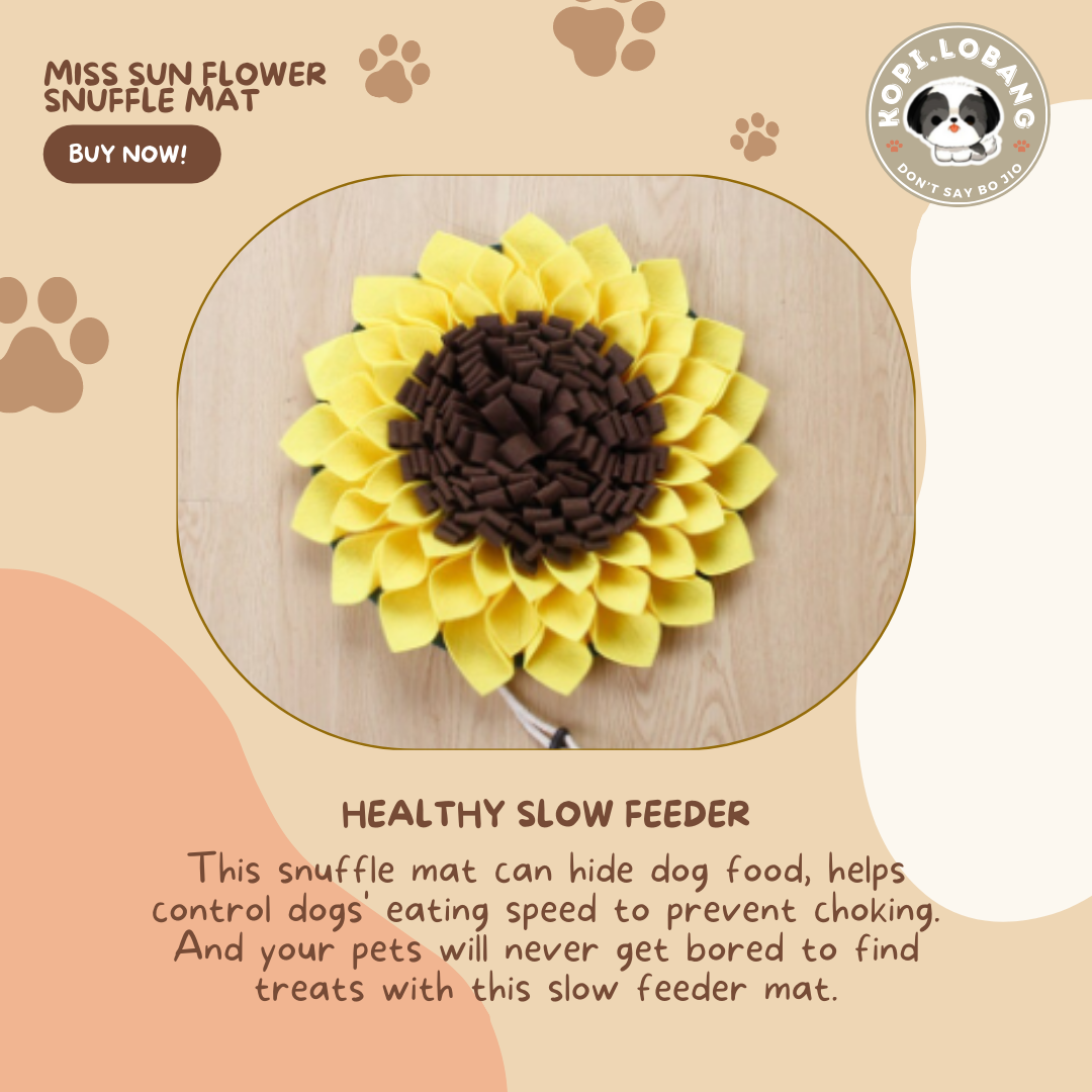 ✅[SG] MISS SUNFLOWER SNUFFLE MAT ★ Nosework Training ★ FREE Enrichment Tips & Ideas e-Guide Worth $7 ★ Pet Enrichment ★ SG Stock ★ Kopi Lobang