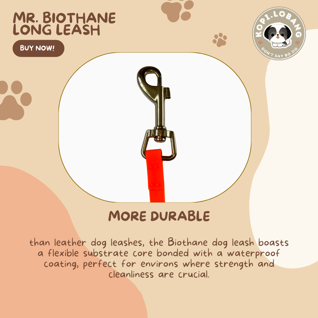 ✅[SG] MR. BIOTHANE LONG LEASH Waterproof 5 Metre & 10 Metre ★ Encourage Foraging Skills Training ★ FREE Recall Training e-Guide Worth $7 ★ For Dog Cat