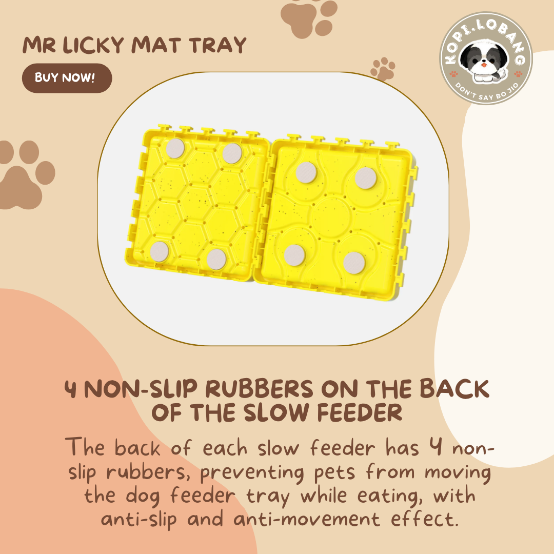 ✅[SG] MR LICK PAD TRAY SLOW FEEDER FOR DOGS AND CATS★ Behavior Modification Training ★ FREE Mr Licky Mat Food Ideas e-Guide Worth $7 ★ SG Stock ★ Kopi Lobang ★ Perfect for Gift