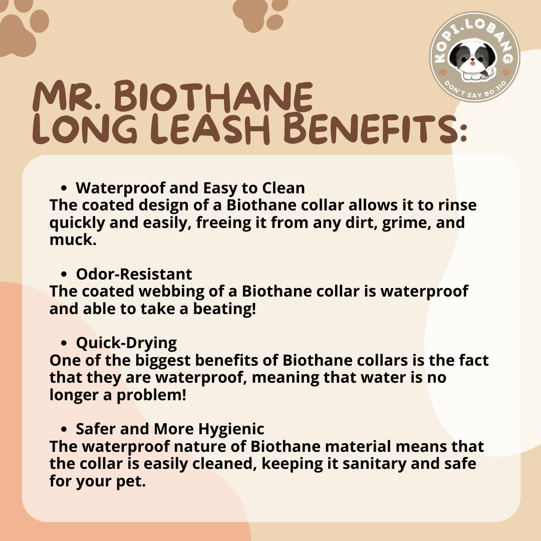 ✅[SG] MR. BIOTHANE LONG LEASH Waterproof 5 Metre & 10 Metre ★ Encourage Foraging Skills Training ★ FREE Recall Training e-Guide Worth $7 ★ For Dog Cat