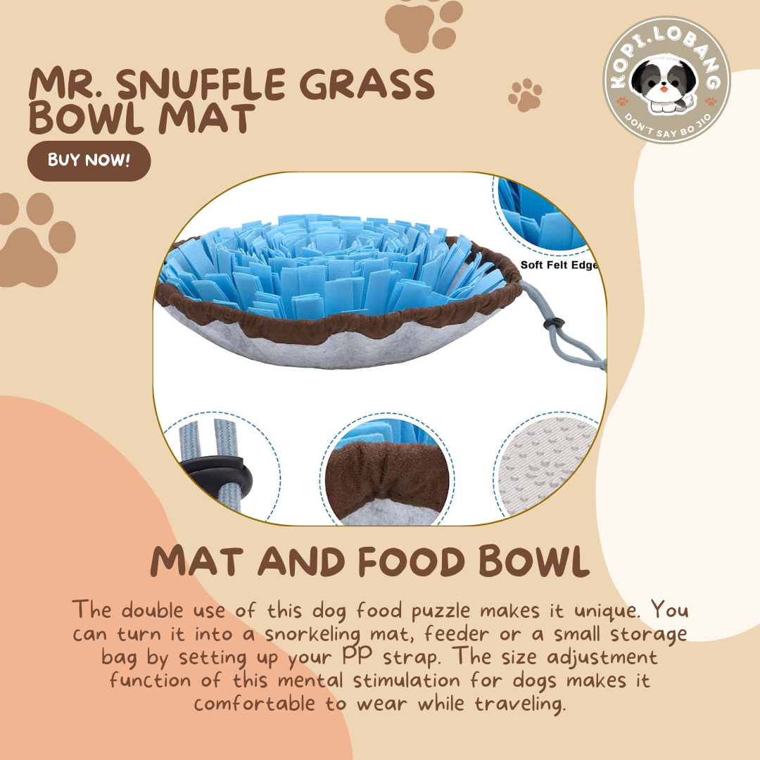 ✅[SG] MR. SNUFFLE GRASS BOWL MAT ★ Nosework Training ★ FREE Enrichment Tips & Ideas e-Guide  Worth $7  ★ Enrichment ★ SG Stock ★ Kopi Lobang