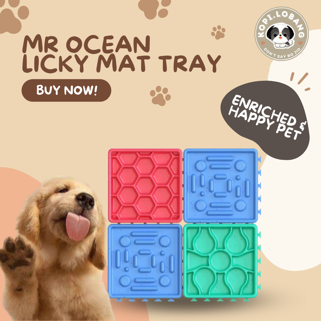 ✅[SG] MR LICK PAD TRAY SLOW FEEDER FOR DOGS AND CATS★ Behavior Modification Training ★ FREE Mr Licky Mat Food Ideas e-Guide Worth $7 ★ SG Stock ★ Kopi Lobang ★ Perfect for Gift