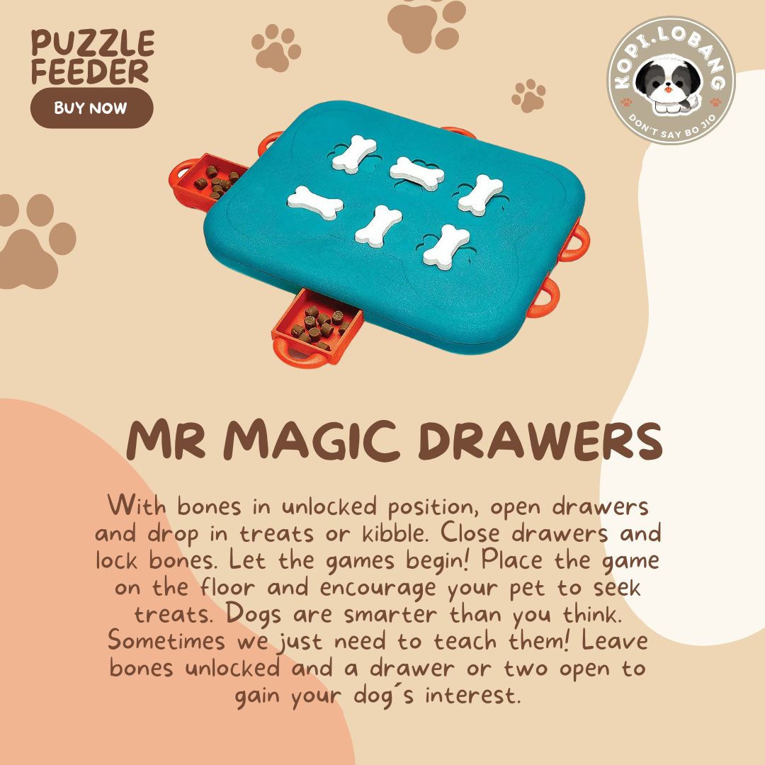 ✅[SG] MR PUZZLE & BRAIN TRAINING GAMES FEEDER ★ FREE Enrichment Tips & Ideas e-Guide Worth $7★ SG Stock ★ Kopi Lobang ★ For Dog Cat ★ Perfect for Gift