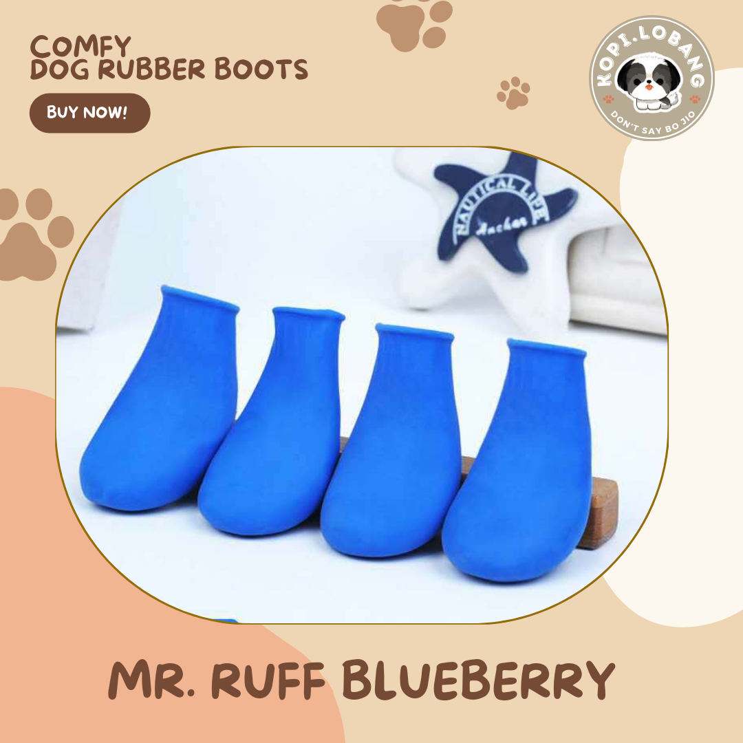 ✅[SG] MR RUFF DOG RUBBER SHOES BOOTS FOR DOGS AND CATS★ FREE Loose Leash Walking e-Guide Worth $7 ★ SG Stock ★ Kopi Lobang ★