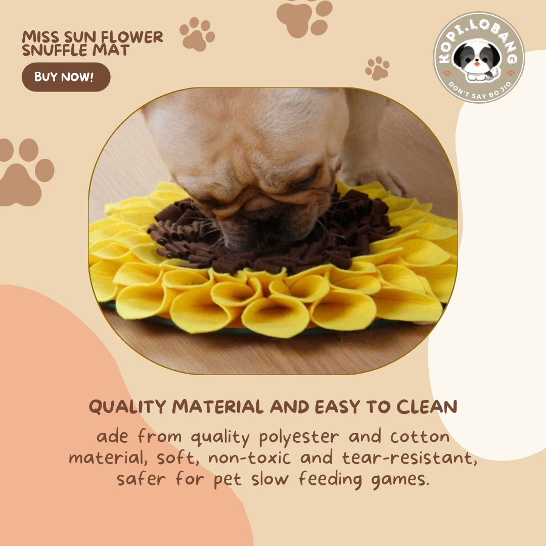 ✅[SG] MISS SUNFLOWER SNUFFLE MAT ★ Nosework Training ★ FREE Enrichment Tips & Ideas e-Guide Worth $7 ★ Pet Enrichment ★ SG Stock ★ Kopi Lobang