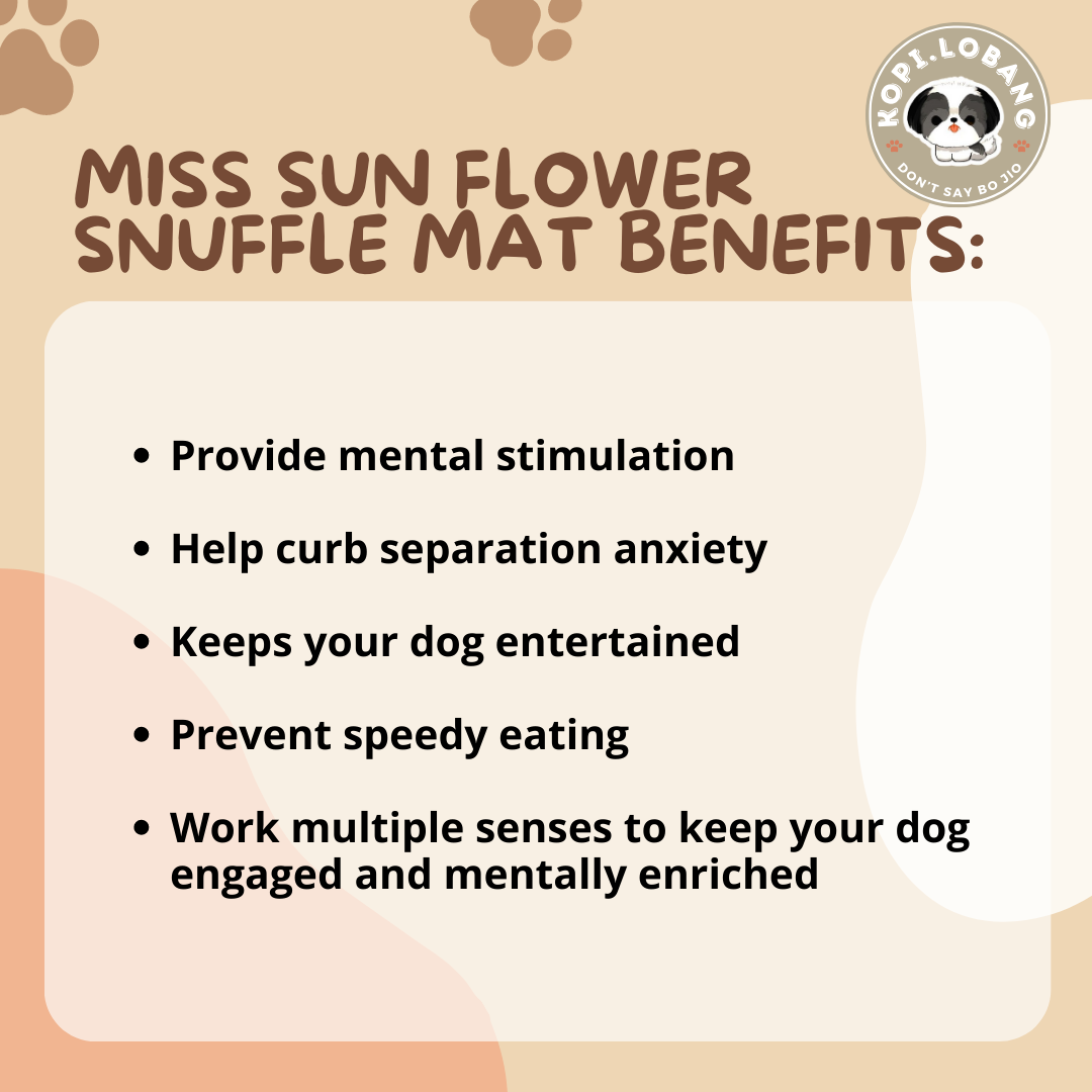 ✅[SG] MISS SUNFLOWER SNUFFLE MAT ★ Nosework Training ★ FREE Enrichment Tips & Ideas e-Guide Worth $7 ★ Pet Enrichment ★ SG Stock ★ Kopi Lobang