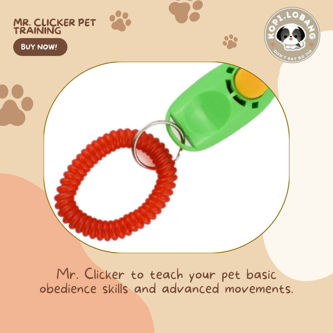 ✅[SG] MR. CLICKER PET TRAINING ★ Command & Obedience Training ★ FREE Clicker Dog Training e-Guide Worth $7★ SG Stock ★ Perfect for Gift