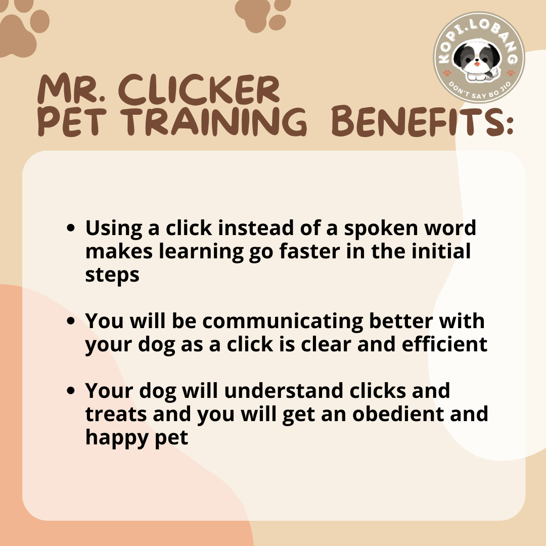 ✅[SG] MR. CLICKER PET TRAINING ★ Command & Obedience Training ★ FREE Clicker Dog Training e-Guide Worth $7★ SG Stock ★ Perfect for Gift