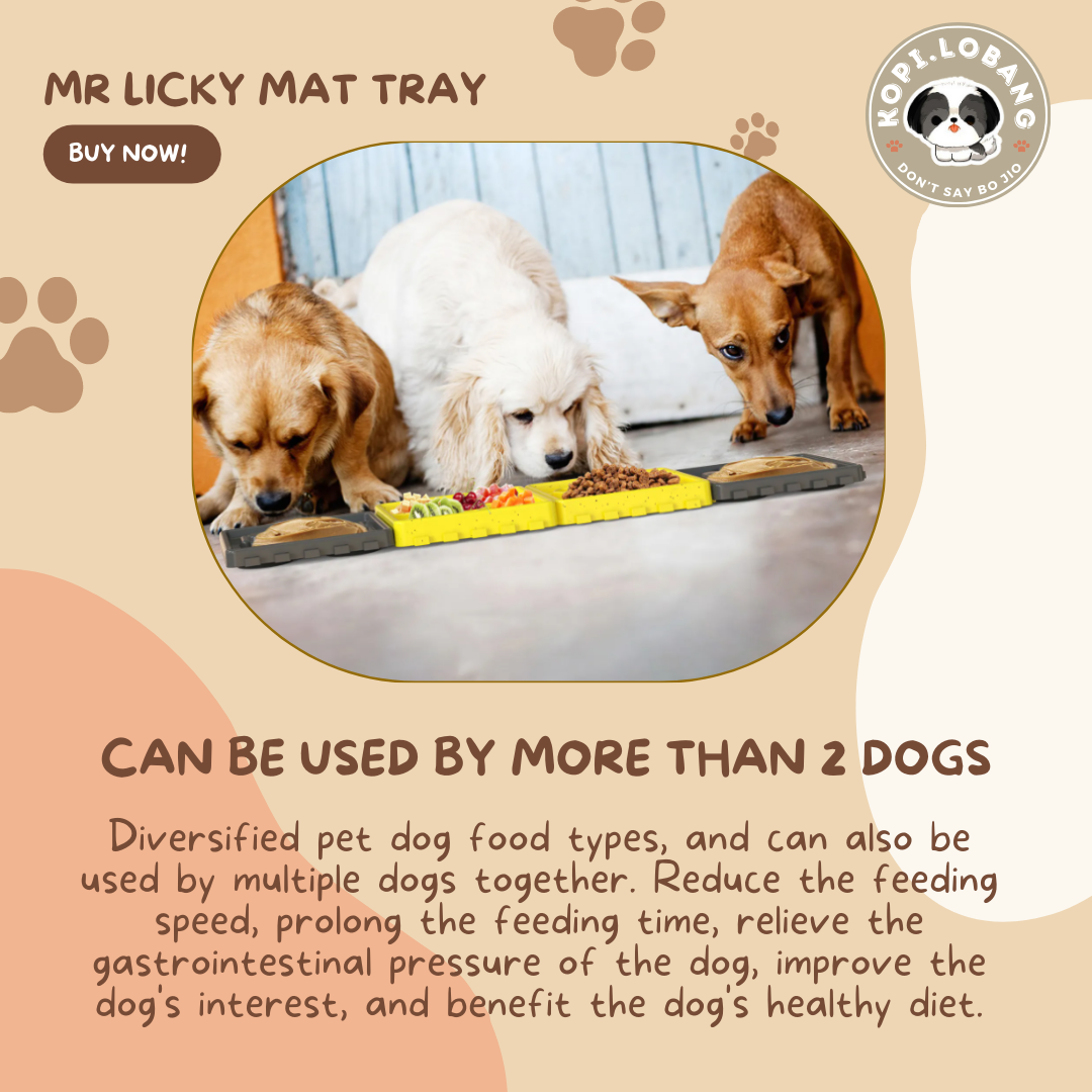 ✅[SG] MR LICK PAD TRAY SLOW FEEDER FOR DOGS AND CATS★ Behavior Modification Training ★ FREE Mr Licky Mat Food Ideas e-Guide Worth $7 ★ SG Stock ★ Kopi Lobang ★ Perfect for Gift