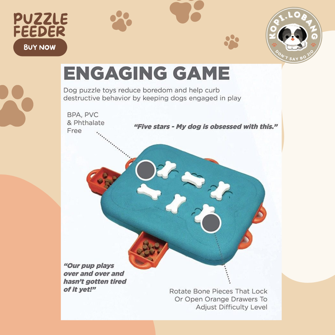 ✅[SG] MR PUZZLE & BRAIN TRAINING GAMES FEEDER ★ FREE Enrichment Tips & Ideas e-Guide Worth $7★ SG Stock ★ Kopi Lobang ★ For Dog Cat ★ Perfect for Gift