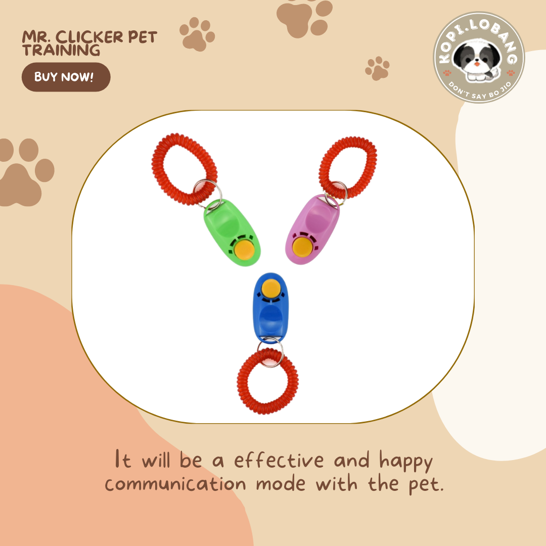 ✅[SG] MR. CLICKER PET TRAINING ★ Command & Obedience Training ★ FREE Clicker Dog Training e-Guide Worth $7★ SG Stock ★ Perfect for Gift